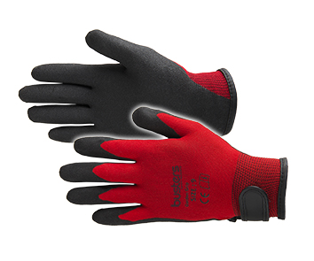 HANDSCHOEN GARDEN GRIP FIT RED (1PR)