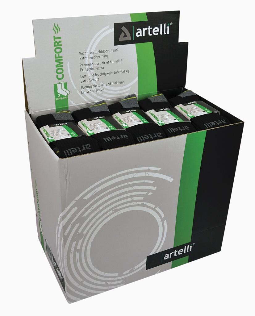 BOX CHAUSSETTES ARTELLI (50x2P) (1PC)