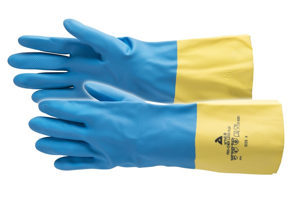 HANDSCHOEN PRO-CHEM LATEX PLUS (12PR)