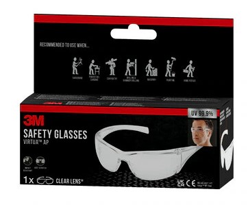 LUNETTES DE SECURITE VIRC TRANSP (1PC)