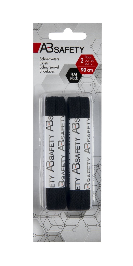 VETERS 90CM PLAT ZWART (2PR)